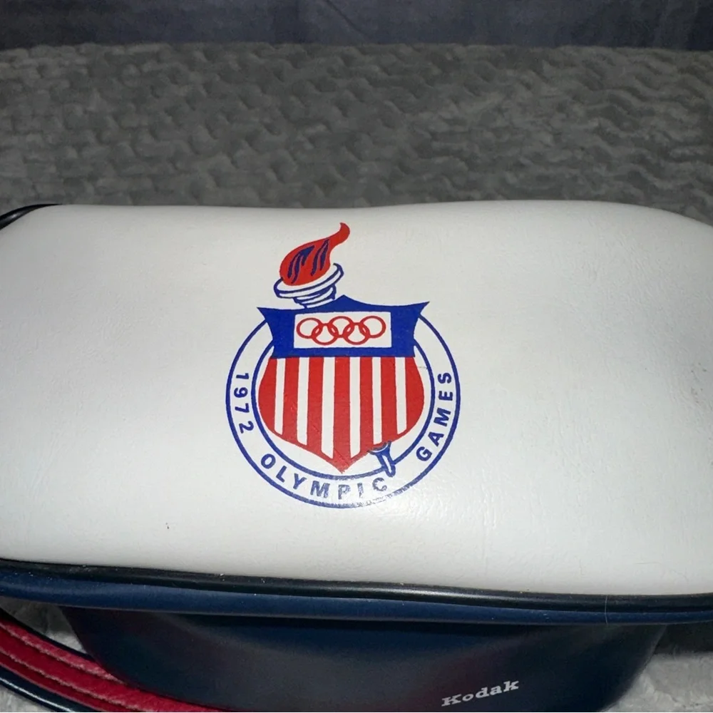 Vintage 1972 Olympic Games Kodak Camera Bag Broken Zipper